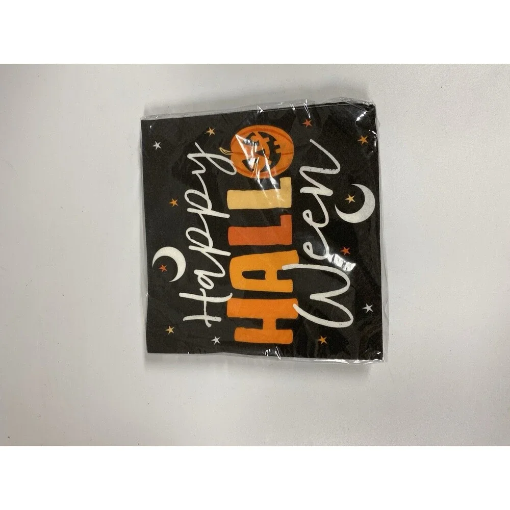 Halloween party supplies Plates, Cups, Napkins And decorations Party Of 8 #315